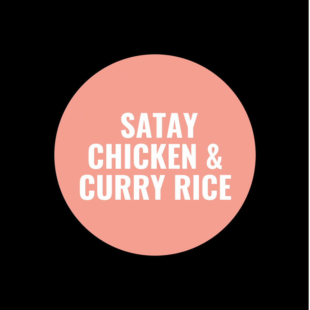 SATAY CHICKEN WITH CURRY RICE